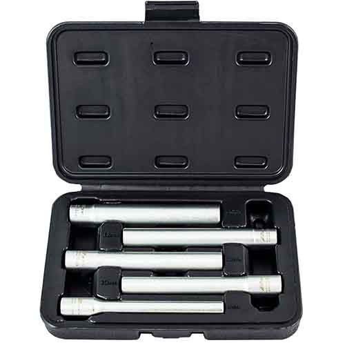 5pc 120mm 3/8” DRIVE 6PT Cr-V EXTRA LONG SOCKET TRADESMANS SET